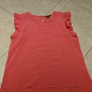 Banana Republic sleeveless ruffle blouse XL